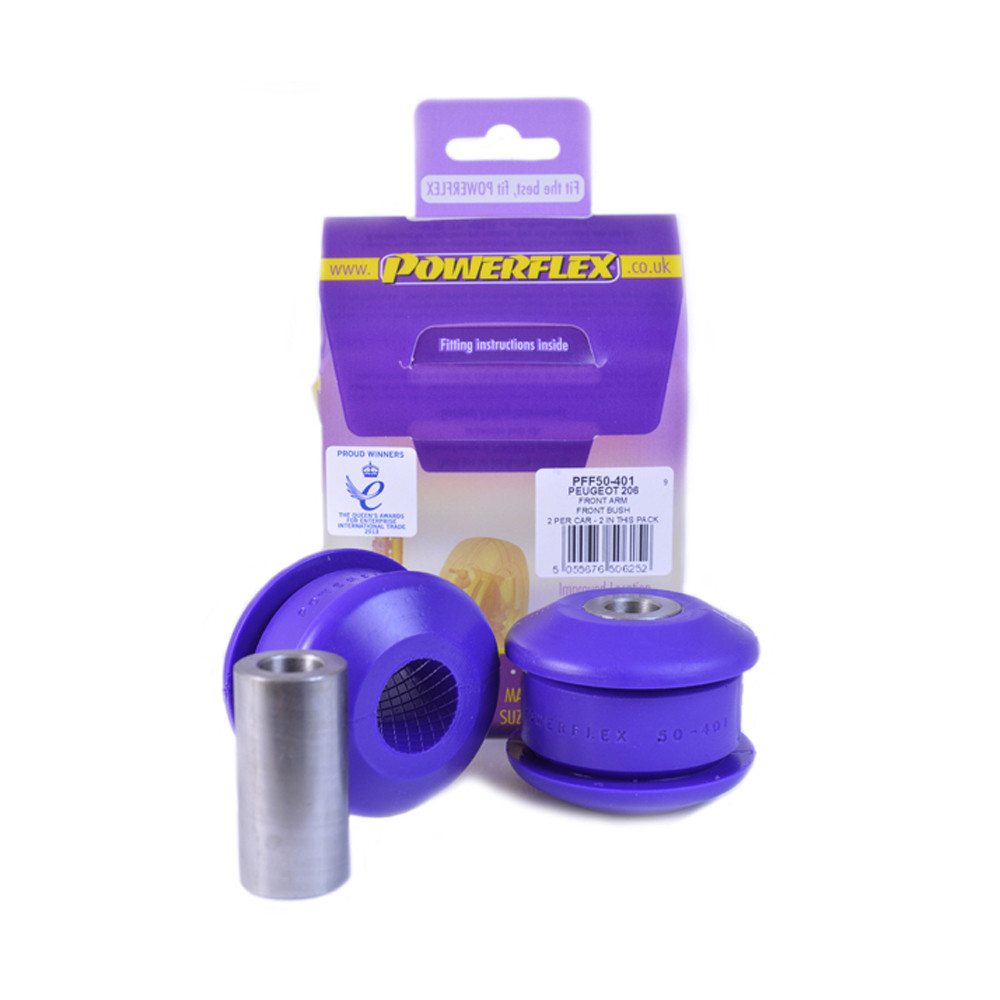 Silent-Bloc Powerflex Road Avant Triangle Avant Peugeot 206 (2 Pièces) - PF-F50401-2 - PFF50-401 - 5055676506252