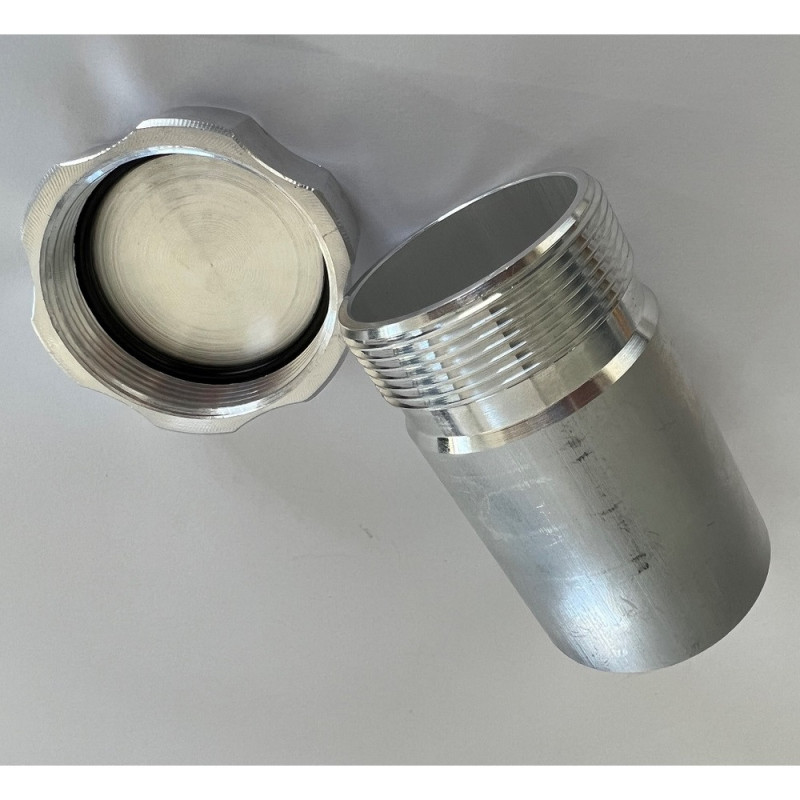 Bouchon et Goulotte Wilwood Diamètre 38.1mm Longueur 50mm - WI-RD2413 - OBPCAP01 - 3661768066959