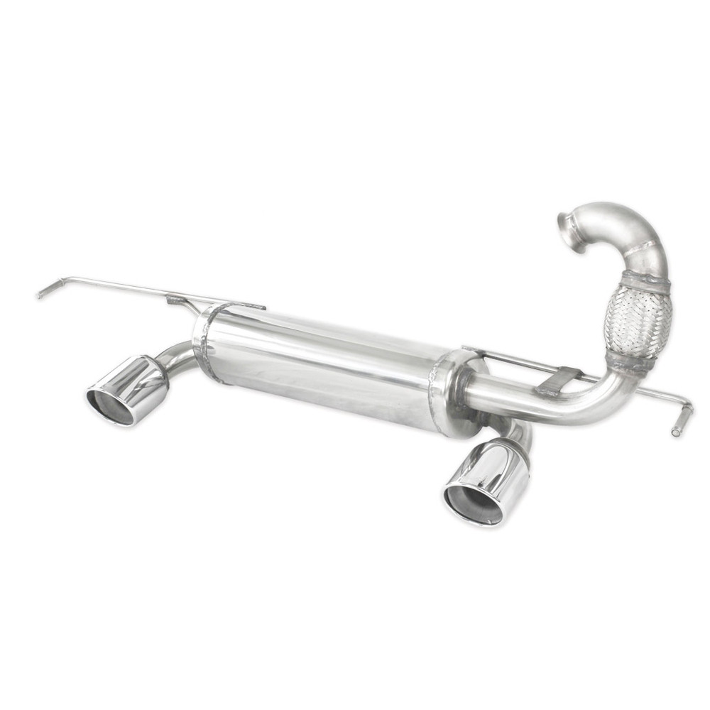 Inoxcar 1x90 X-Race right + left muffler for Smart Fortwo 900 Brabus cabriolet 109cv - IC-SMBR01XR90 - SMBR.01.XR90 - 3661768576687