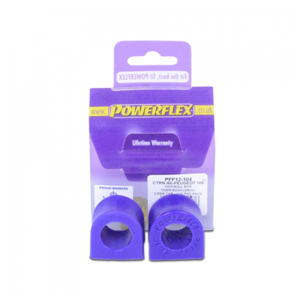 Powerflex Bushing Outer Anti-Roll Bar Citroën AX (2 Pieces) - PF-F12104-2 - PFF12-104 - 5055676502476