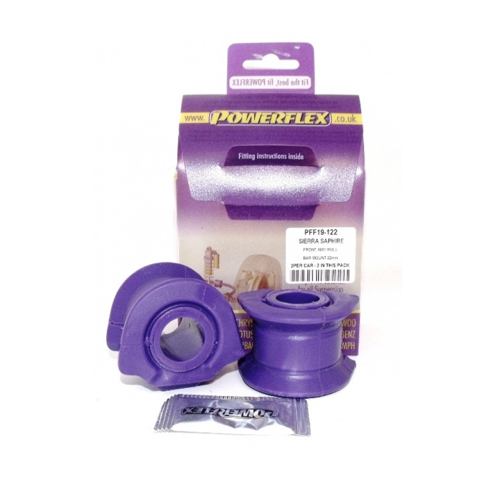 Silent-Bloc Powerflex Barra Anti-Rollio Diametro 22 Ford Escort MK4 (2 Pezzi) - PF-F19122-2 - PFF19-122 - 5055676502988