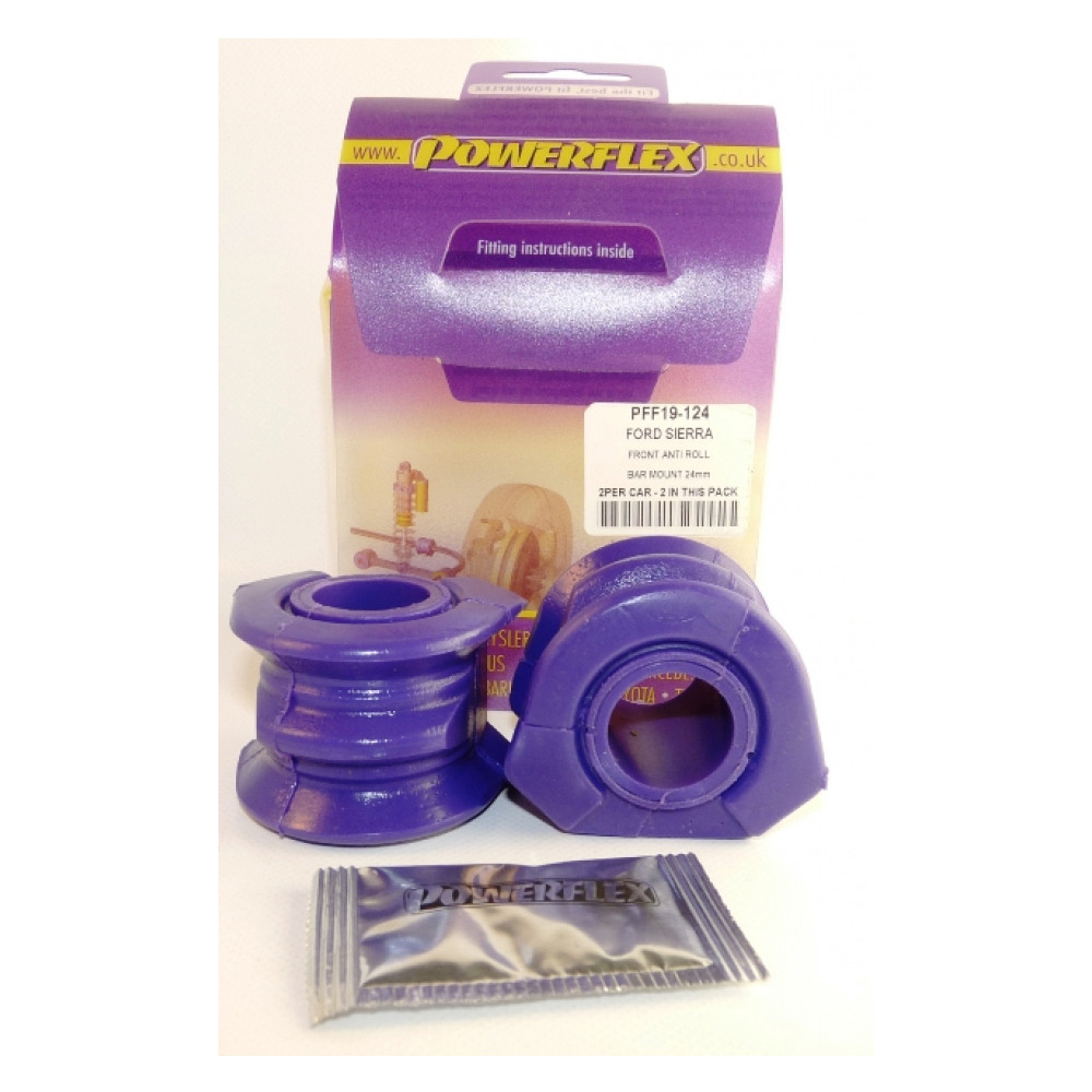 Silent-Bloc Powerflex Anti-Roll-Stange Durchmesser 24 Ford Sierra (2 Stück) - PF-F19124-2 - PFF19-124 - 5055676502995