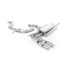 Milltek SSXAU638 Catback without inter muffler Small volume rear muffler Twin Jet 80 tip