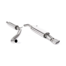 Milltek SSXSE007 Catback con silenziatore intermedio Twin Jet 76