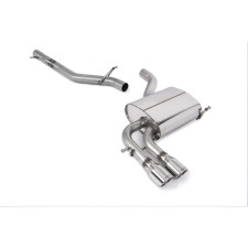 Milltek SSXVW046 Catback sans silencieux inter embout Twin Jet 76