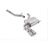 Milltek SSXVW046 Catback senza silenziatore intermedio Twin Jet 76
