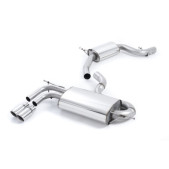 Milltek SSXVW266 Catback con silenziatore intermedio Silenziatore posteriore a volume ridotto Ugello Twin Jet 80