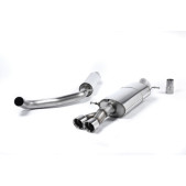 Milltek SSXVW322 Catback mit Schalldämpfer und Twin GT80 Mundstück