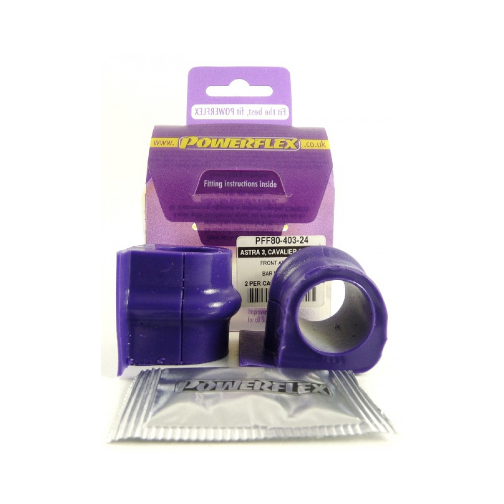 Silent-Bloc Powerflex Barra Anti-Rollio Diametro 24 Opel Astra / Vectra (2 Pezzi) - PF-F8040324-2 - PFF80-403-24 - 5055676509802