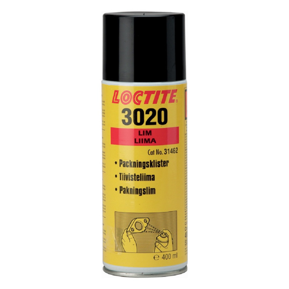 Spray adhésif Loctite 3020 pour le maintien des joints pré découpés (ex 99 MA) 400ml - LT-232345 - 232345 - 3666618076409