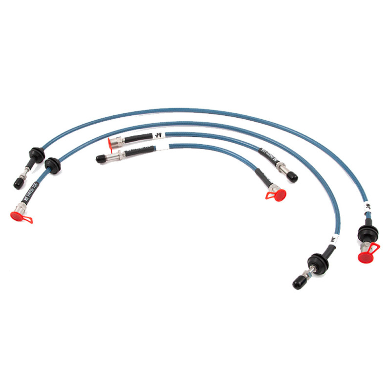 Forge brake hose kit for BMW i8 Hybrid - FO-SBHBM4I8.BT - SBH-BM-4-I8-TRA COLOUR: TRANSPARENT BLUE