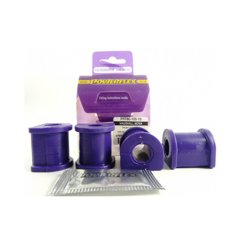 Silent-Bloc Powerflex Barre Anti-Roulis Diamètre 16mm Opel Corsa (4 Pièces) - PF-F8010516-4 - PFF80-105-16 - 5055676509581