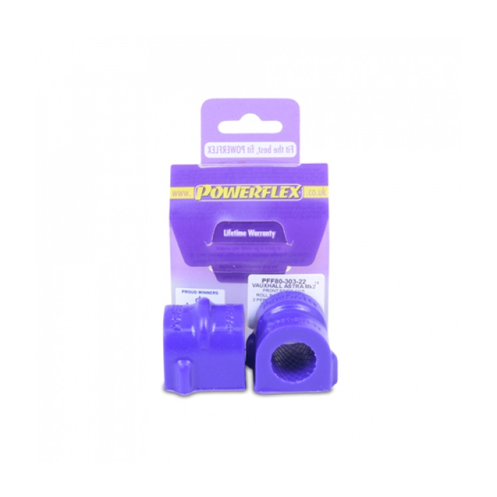 Silent-Bloc Powerflex Anti-Roll-Stange Durchmesser 22mm Opel Kadett E (2 Stück) - PF-F8030322-2 - PFF80-303-22 - 5055676509710