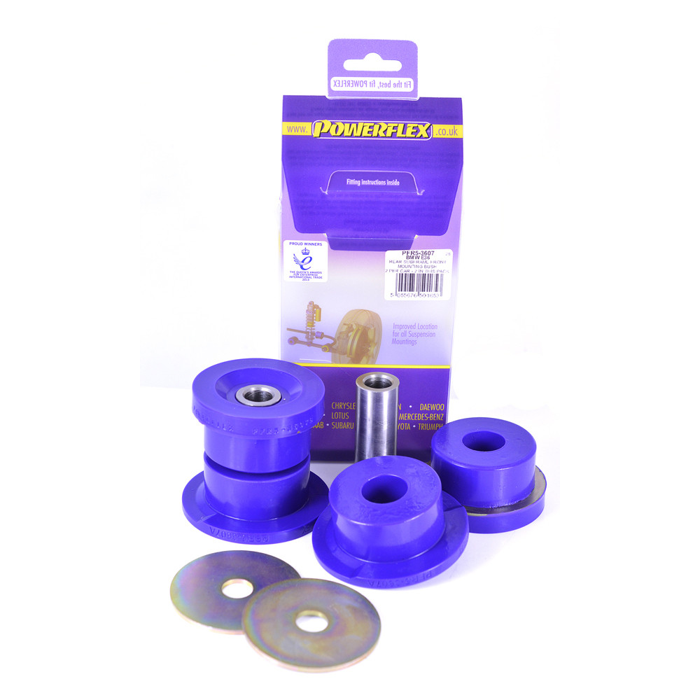 Silent-Bloc Powerflex Obere Hinterachse Hinterachse BMW E36 (2 Stück) - PF-R53607-2 - PFR5-3607 - 5055676501653