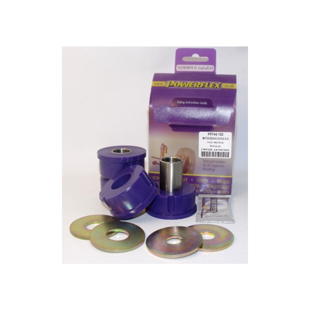 Silent-Bloc Powerflex Tassello Posteriore Mitsubishi Evo 4 / 5 / 6 (2 Pezzi) - PF-F44-102-2 - PFF44-102 - 5055676505415