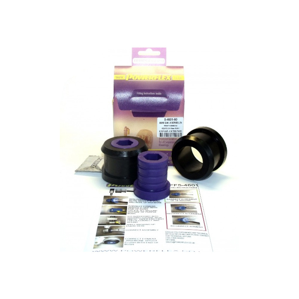 Silent-Bloc Powerflex Dreieck Vorne BMW E46 Durchmesser 60mm (2 Stück) - PF-F5460160-2 - PFF5-4601-60 - 5055676501813