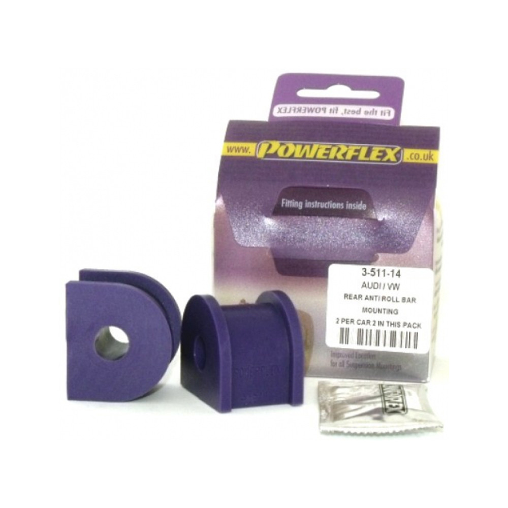 Silent-Bloc Powerflex Anti-Rollbar hinten Audi TT Quattro 14mm (2 Stück) - PF-R03511-14-2 - PFR3-511-14 - 5055676501028
