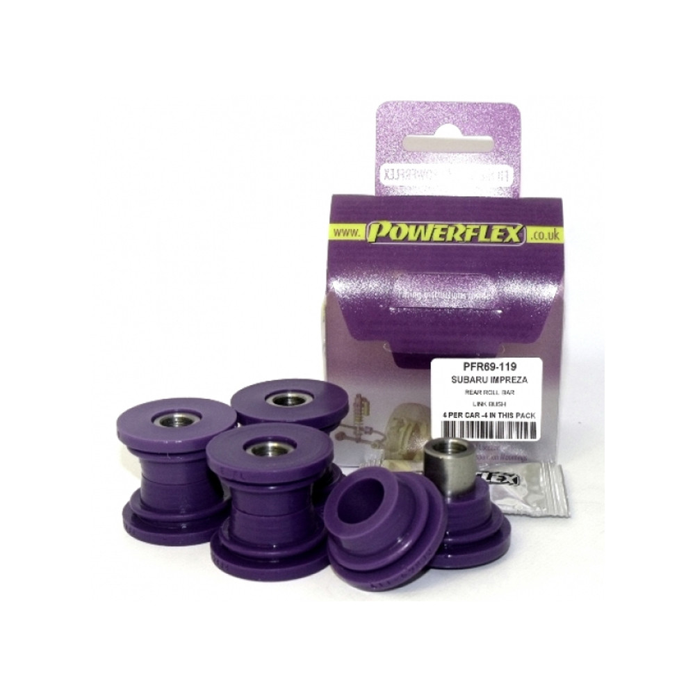 Silent-Bloc Powerflex Barra Anti-Rollio Posteriore Subaru Connex (4 Pezzi) - PF-R69119-4 - PFR69-119 - 5055676508317