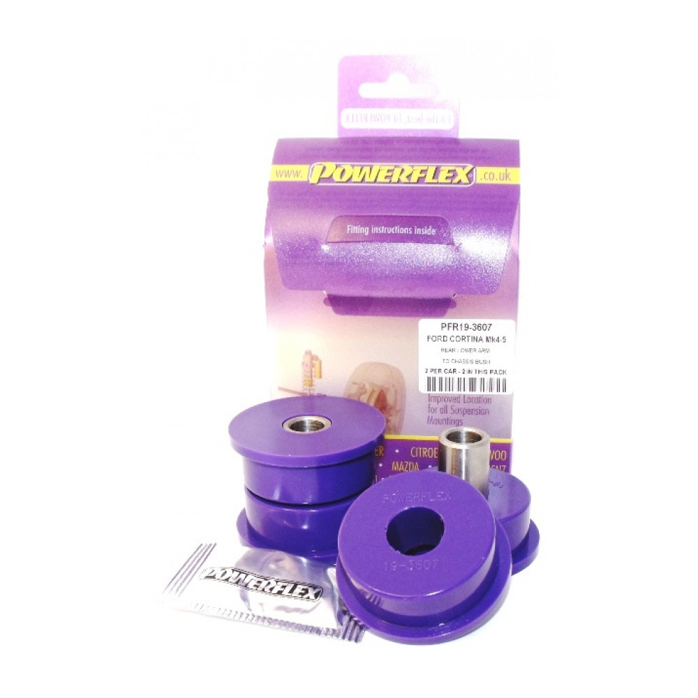 Silent-Bloc Powerflex Assale Posteriore Inferiore Ford Cortina MK4 / 5 (2 Pezzi) - PF-R193607-2 - PFR19-3607 - 5055676503381