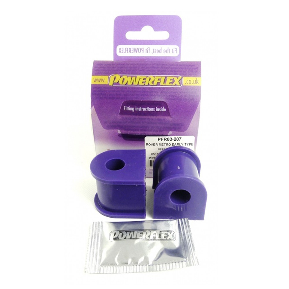 Silent-Bloc Powerflex Barre Stabilisatrice Arrière MG Metro (2 Pièces) - PF-R63207-2 - PFR63-207 - 5055676507211