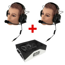 Communication pack 2x GT2i Pro headsets (Peltor connection) + free Kielder® support