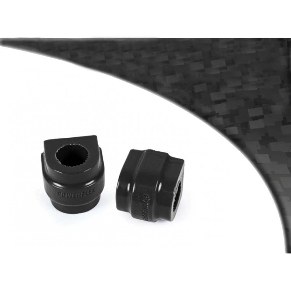 Silent-Bloc Powerflex Black Triangle Barre Anti-Roulis Avant 22.5mm (2 Pièces) - PF-F5102-225-2N - PFF5-102-225BLK x2 - 5055676521552