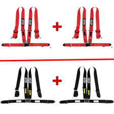 Pack 2x cinture GT2i 4 punti 3" per berlina