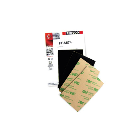 Cales anti-bruit adhésives pour plaquettes de frein Ferodo 95x60mm (x4)