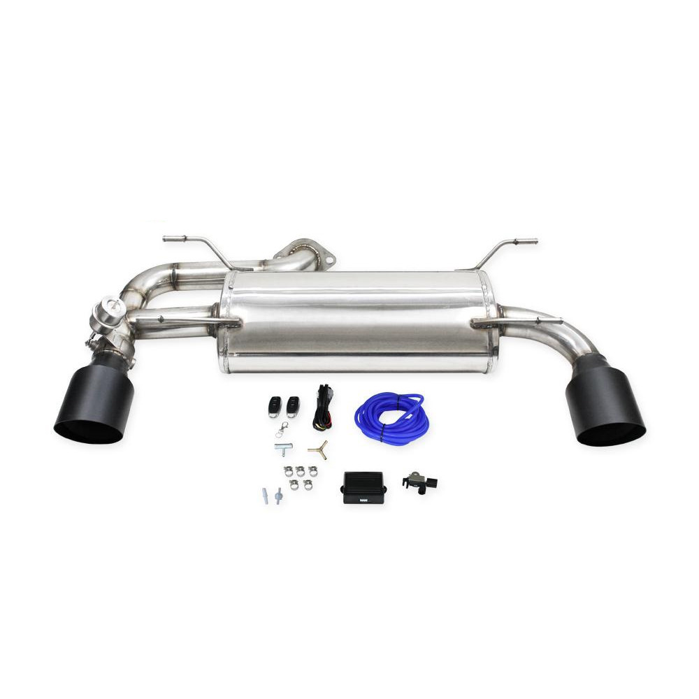 Silenziatore con valvola Inoxcar muffler with valve right + left 114 Racing Toyota GR86 2,4i 234cv (GPF) 2021 on - IC-VALVGR8614CLK - VALV.GR86.01.114CBLK - 3666618091693