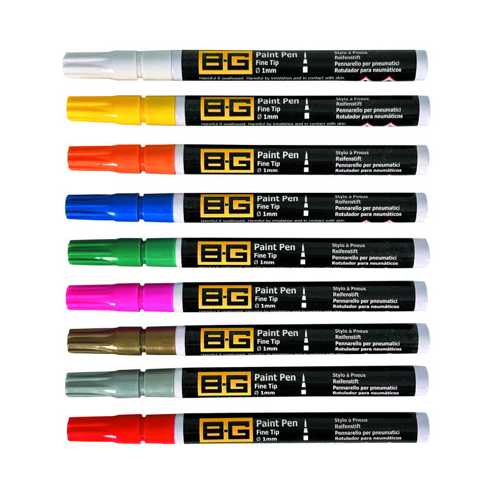 Penna a vernice pneumatico/perno BG-Racing diametro 1mm - BG-521.R - BG5223 - 5060252099691