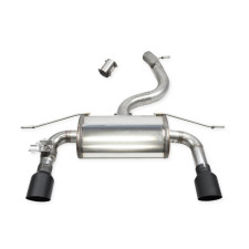 Silencieux arrière avec valve Black Ceramic Inoxcar pour Audi TT (8S) 2,0TFSI Coupé Quattro S-Line 2014-2018