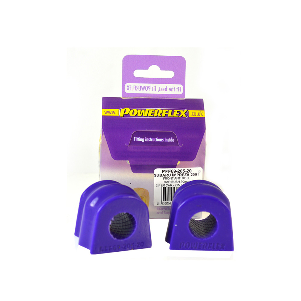 Silent-Bloc Powerflex Barre Anti-Roulis Avant Subaru WRX / STi 01-07 20mm (2 Pièces) - PF-F6920520-2 - PFF69-205-20 - 5055676508409