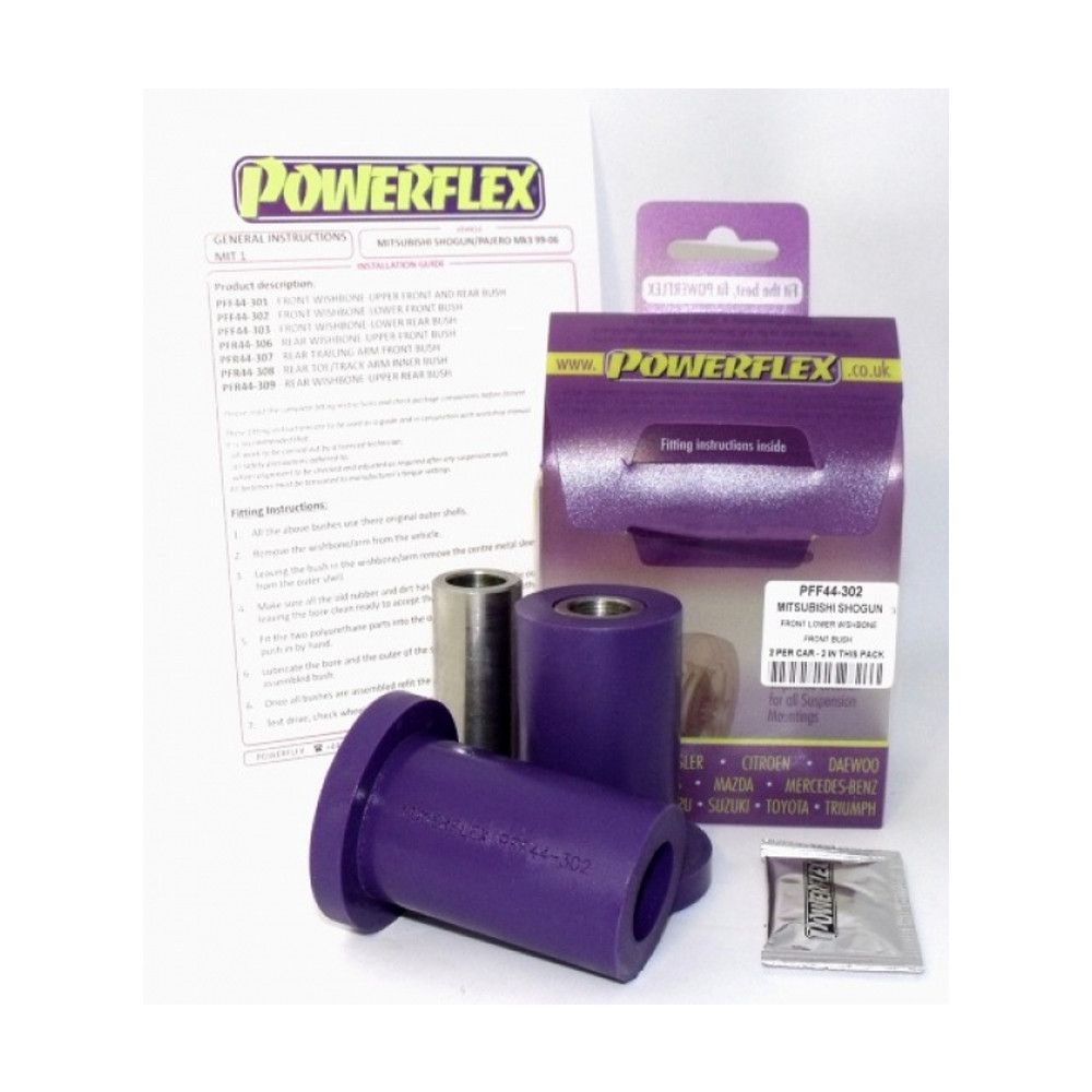 Silent-Bloc Powerflex Triangle Avant Mitsubishi Pajero après 1999 (2 Pièces) - PF-F44-302-2 - PFF44-302 - 5055676505705