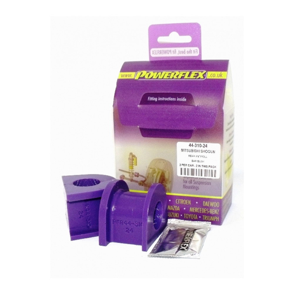 Silent-Bloc Powerflex Anti-Roulis Arrière Mitsubishi Pajero après 1999 (2 Pièces) - PF-R44-310-24-2 - PFR44-310-24 - 5055676505774
