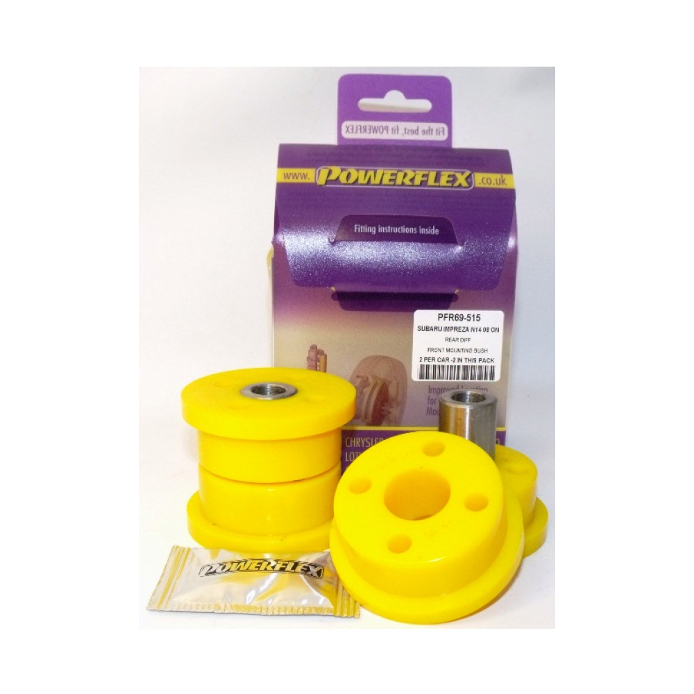 Silent-Bloc Powerflex Posteriore Diferenziale Posteriore Subaru 07-2010 e 08-2010 (2 Pezzi) - PF-R69515-2 - PFR69-515 - 5055676508829