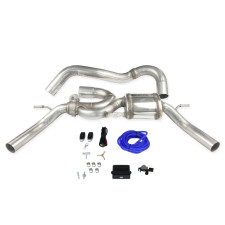 Inoxcar muffler 50mm right + left with valve RenaultClio 4 trophy 220cv