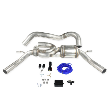 Silencieux 50mm droit + gauche avec valve Inoxcar RenaultClio 4 trophy 220cv