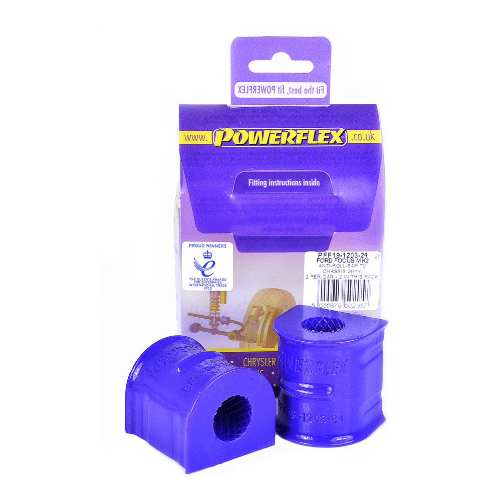 Silent-Bloc Powerflex Barra Anti-Rollio 24mm Anteriore Ford Focus 2 RS (2 Pezzi) - PF-F19120324-2 - PFF19-1203-24 - 5055676517203