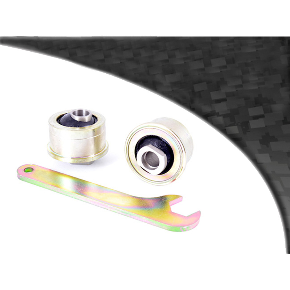 Silent-Bloc Powerflex Black Hinterer Arm Vorne Einstellbar Subaru 2003-2009 (2 Stück) - PF-F69505G-2N - PFF69-505GBLK - 5055676520234