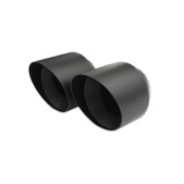 Silencieux arrière Inoxcar 2x80 Black Ceramic pour Audi A3 (8V) 1,5TFSI Sportback 2WD après 2017