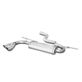 Inoxcar 2x80 Racing rear muffler for Audi A3 (8V) 1,5TFSI Sportback 2WD 2017 on