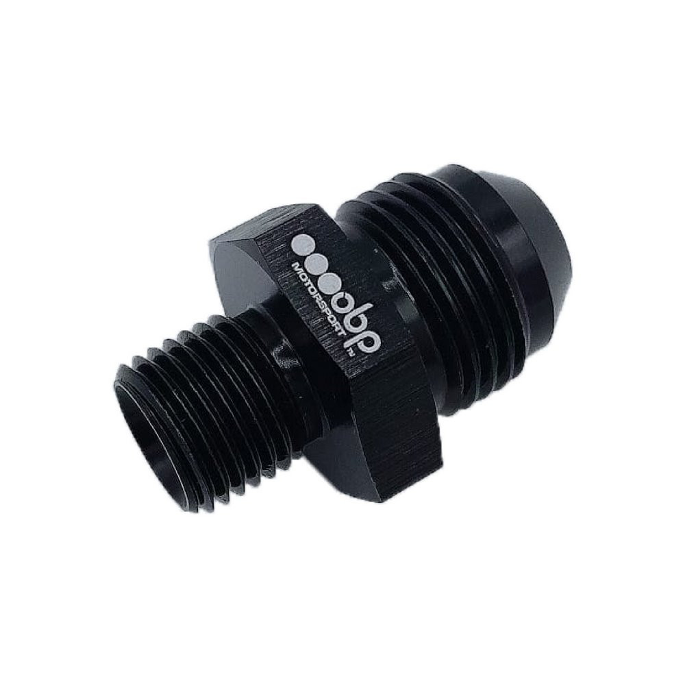 Adaptateur Mâle/Mâle OBP 3/8BSP-JIC aluminium noir - OBP-ADBSP38.D6 - OBPA-6-3/8BSP