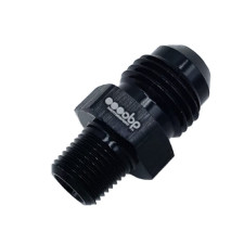 Adattatore OBP maschio/maschio 1/8NPT-JIC in alluminio nero