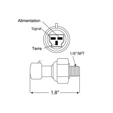 Prosport sensor for oil pressure gauge