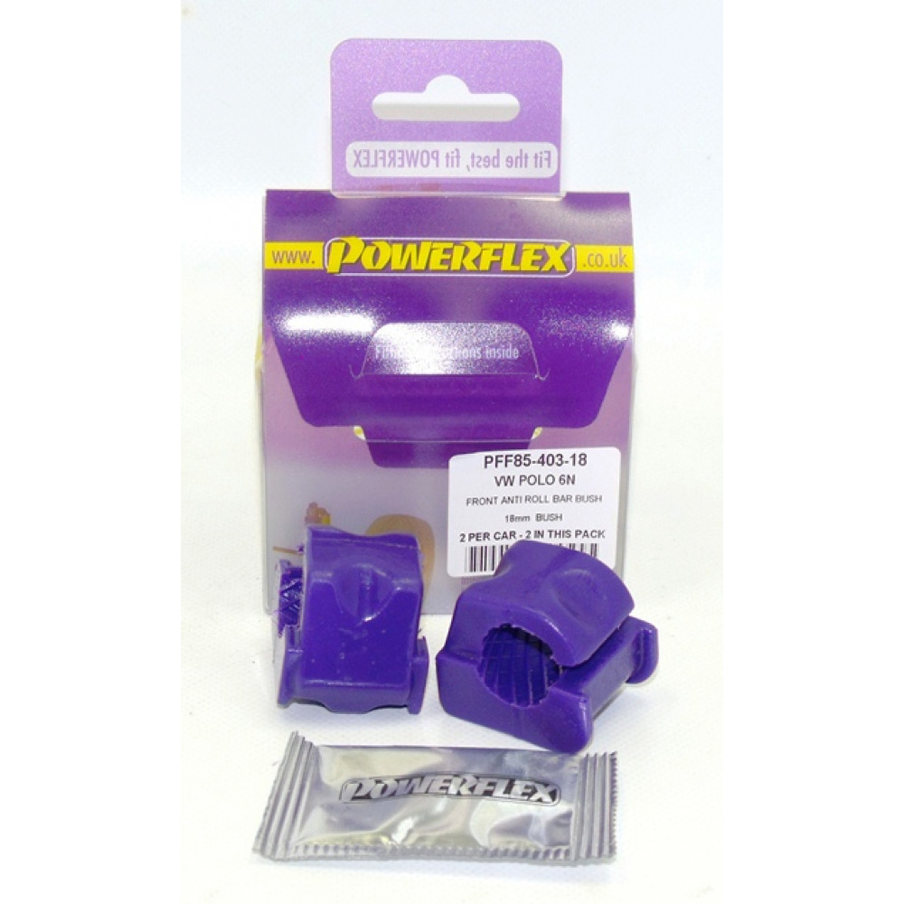 Silent-Bloc Powerflex Barre Anti-Roulis Avant 20mm Volkswagen Polo MK4 (2 Pièces) - PF-F8540320-2 - PFF85-403-20 - 5055676502582