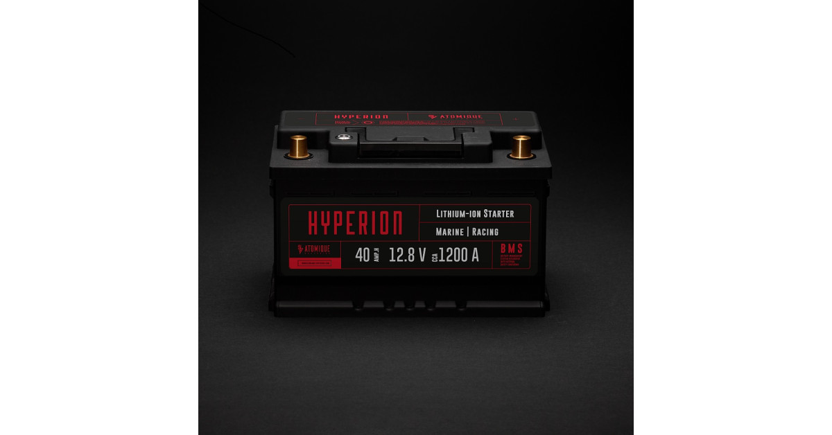 Batterie Lithium Atomique Batteries Hyperion 40-T6 Lithium-ion LiFePO4 12V haute performance 40Ah