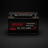 Batterie Lithium Atomique Batteries Hyperion 40-T6 Lithium-ion LiFePO4 12V haute performance 40Ah