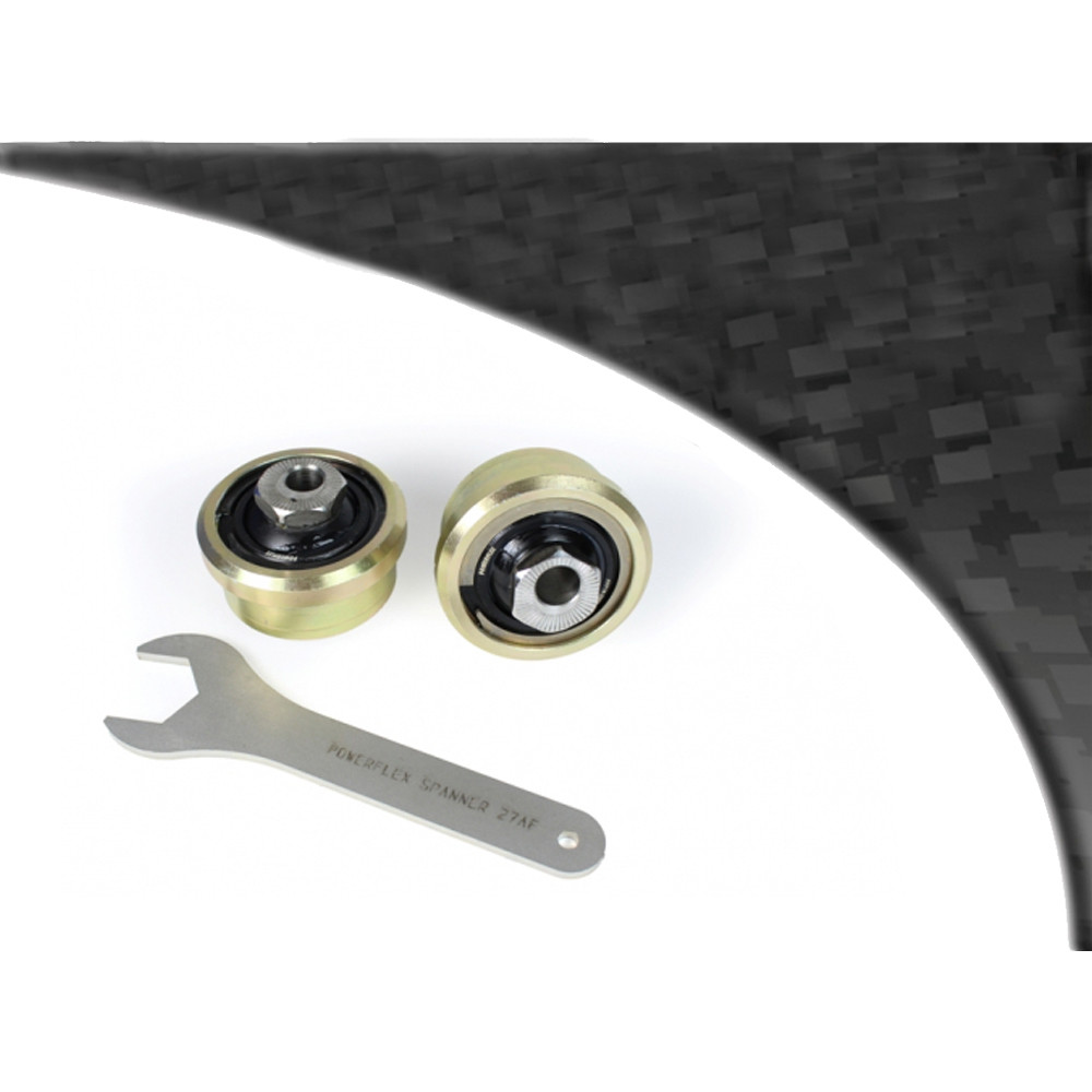 Silenziatori anteriori regolabili Powerflex per Ford Fiesta Mk8 ST 200hp 2017- (x2) - PF-F192202G-2N - PFF19-2202GBLK - 5055676556936