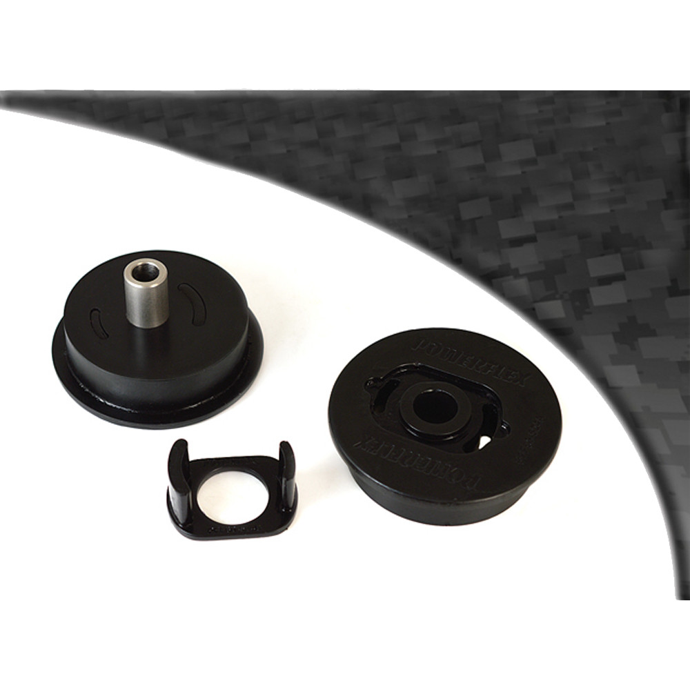 Silent Blocs POWERFLEX BLACK Unterstützung Motor hinten unten Renault Megane 2 RS 225 R26 (1 Stück) - PF-F60524-N - PFF60-524BLK - 5055676531513