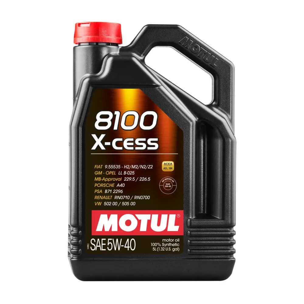 Huile moteur MOTUL 8100 X-CESS 5W40 - bidon de 5L - MOT-81XCES5W40-5 - 102870 - 3374650238241